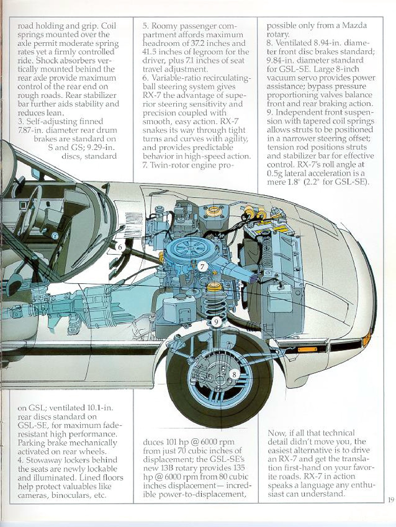 1984 Mazda RX-7 Brochure Page 17